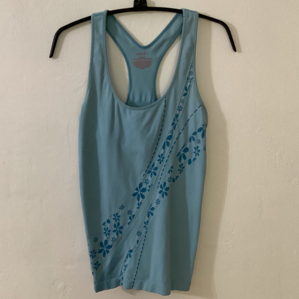 Zella Light Blue Floral Tank Top